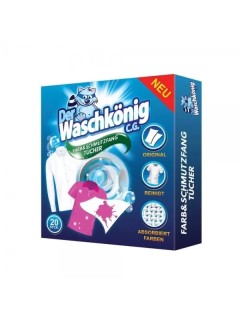 Chusteczki pochłaniające kolory Der Waschkönig (20 sztuk)